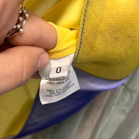 area blue yellow bedazzled strawberry mini dress beaded straps - Picture 7 of 11